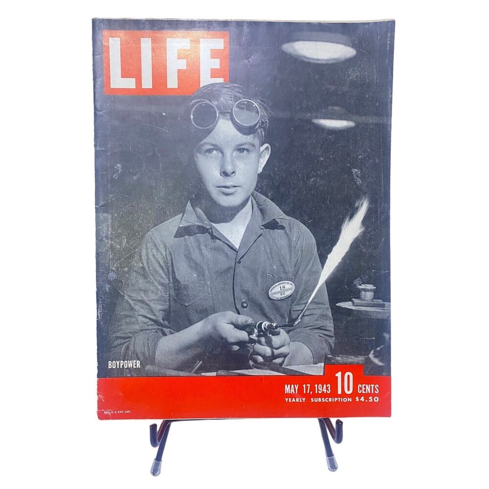LIFE Magazine May 17 1943 Boypower Jack Wilder Cover WWII Vintage Original